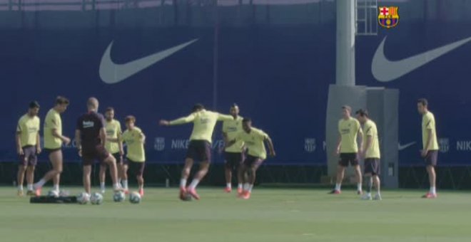 El Barça prepara el regreso de la liga elevando el ritmo en los entrenamientos