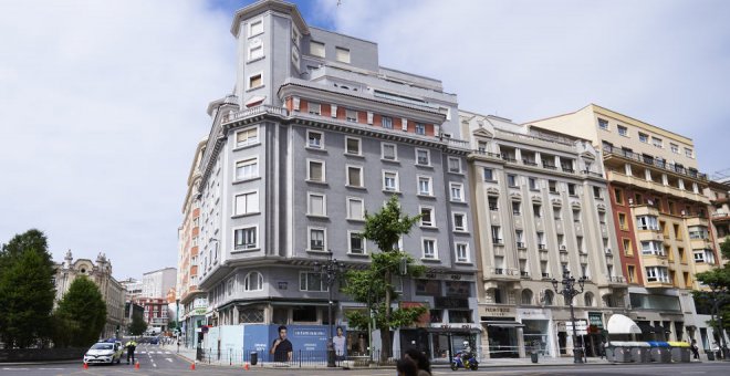 Finalizado el refuerzo estructural del pilar dañado en el inmueble desalojado en Santander