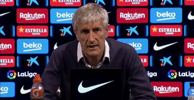 Quique Setién: "Esperemos llegar frescos y al máximo nivel en los últimos partidos"