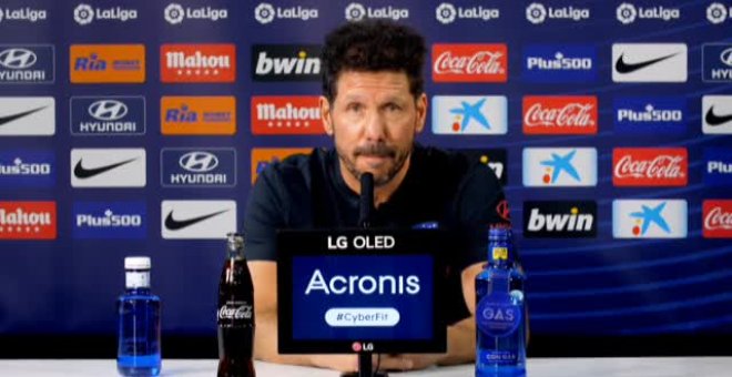 Simeone: "No es momento de mirarse al espejo, sino de trabajar y ganar"