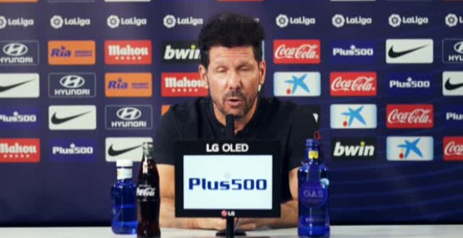 Simeone: "Tres minutos pueden ser determinantes, perdimos una final de Champions por tres minutos"