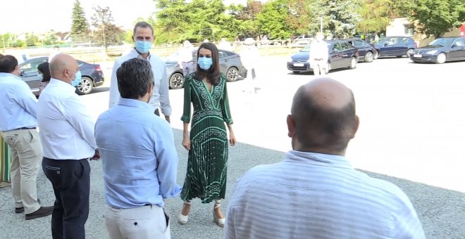 Doña Letizia apuesta todo al verde en Navarra