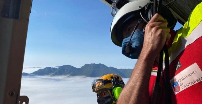 Rescatados dos senderistas vizcaínos con problemas de agotamiento en Cillorigo de Liébana