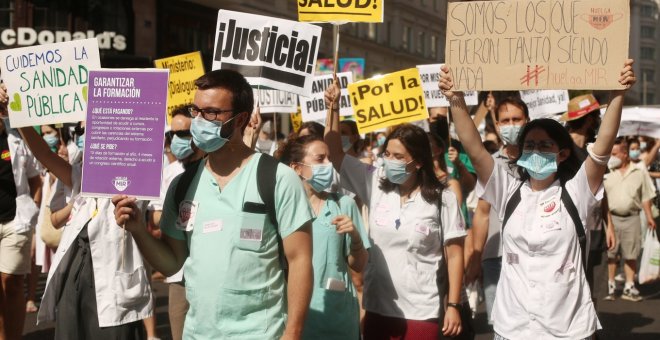 Defensores de la sanidad pública piden al Gobierno una auditoría sobre el estado del sistema sanitario en Madrid