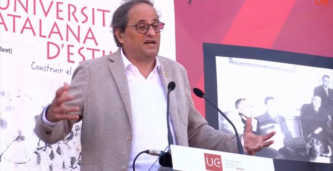 Torra advierte de que "es imposible la independencia sin una estrategia compartida"