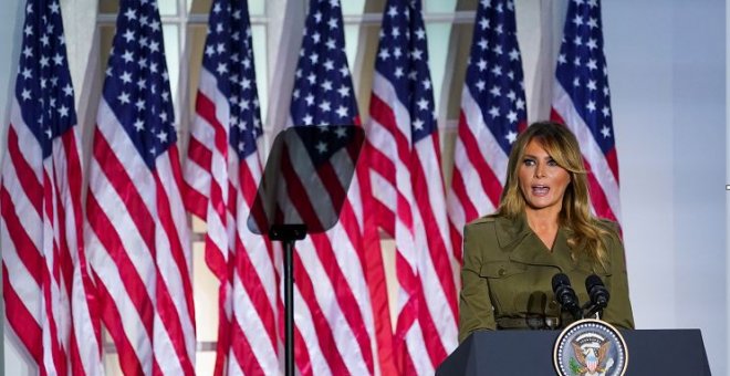 Melania Trump suaviza el agresivo discurso republicano y llama a la unidad