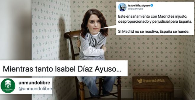 Las redes desmontan el "victimismo" de Ayuso: "Los profes le tienen manía"