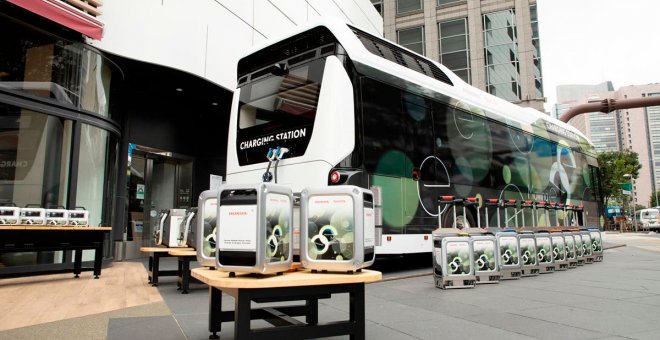 Este autobús de hidrógeno es un generador eléctrico para emergencias