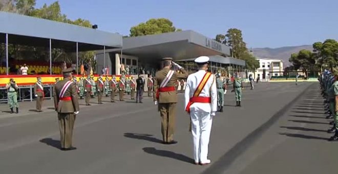 El rey asiste a la celebración del centenario de la Legión