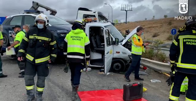 Accidente que se salda con el fallecimiento de un varón en la vía de servicio de la A3