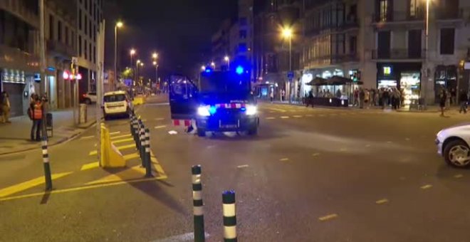 Batalla campal en las calles de Barcelona por el aniversario del 1-O