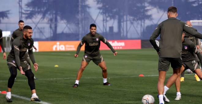 El Atlético se entrena pensado en el Villareal