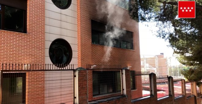 Incendio en un colegio de Pozuelo sin heridos