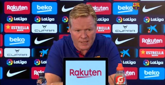 Koeman: "Se nota que el equipo va cada vez a más"