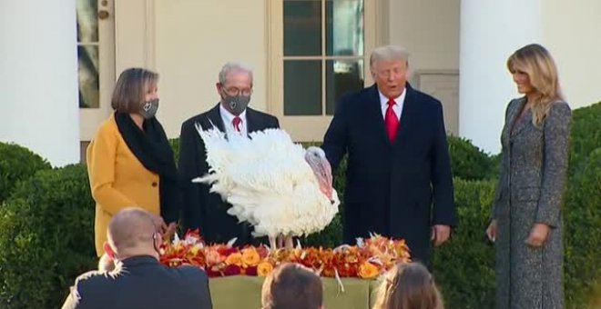 Donal Trump reaparece públicamente tras dar luz verde al cambio de gobierno en Estados  Unidos