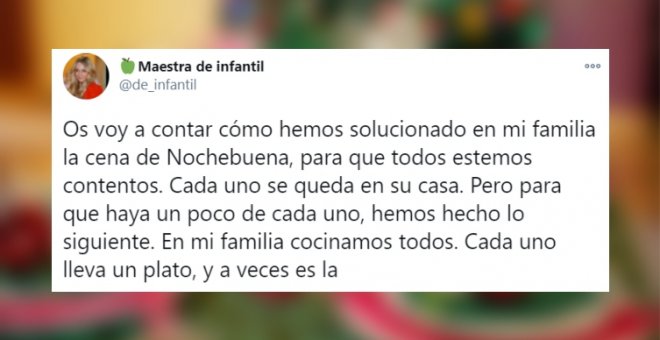 La entrañable idea de una familia para estar unidos pero a distancia durante las cenas de Navidad