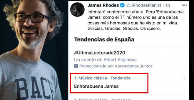 "Enhorabuena James" se convierte en la principal tendencia en Twitter en España tras la concesión de la nacionalidad a Rhodes