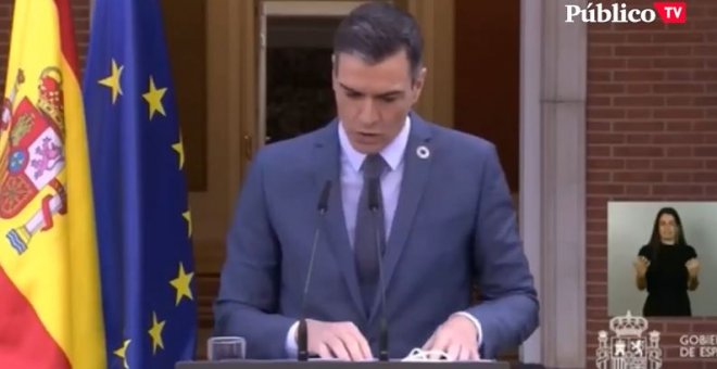 Pedro Sánchez muestra su "rechazo a las conductas incívicas" del rey emérito