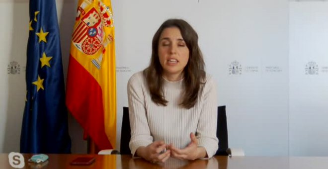 Irene Montero sobre la docuserie de Rocío Carrasco: "Necesitamos un periodismo que legitime y acompañe a las mujeres maltratadas"