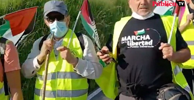 Marchas por la Libertad del Pueblo Saharaui: la Columna Norte pone rumbo a Madrid desde Cantabria