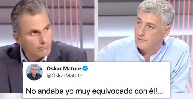 El zasca retroactivo de Oskar Matute a Ortega Smith con su respuesta cuando le llamó "maestro" en bombas