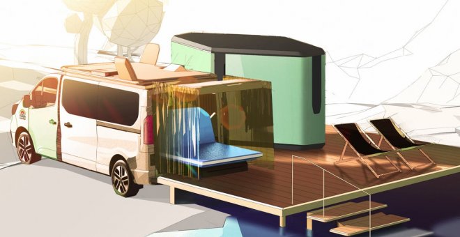 Hippie Caviar Hotel: una caravana eléctrica de lujo presentada por Renault