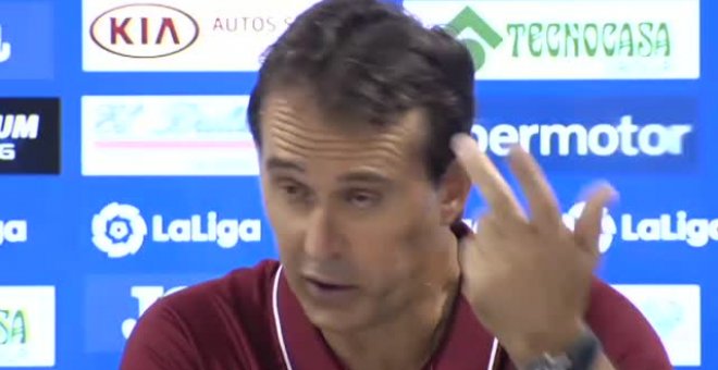 Lopetegui: "Hemos conseguido que el equipo no nos tire a puerta"