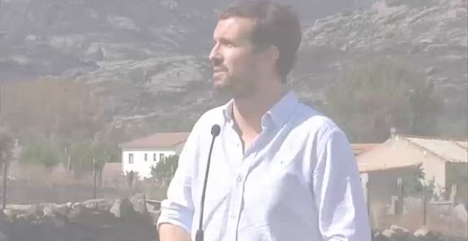 Casado aplaude que el Ejecutivo declare zona catastrófica el terreno afectado por los incendios de Ávila