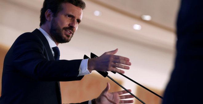 Pablo Casado: "Frente a su obsesión con el aborto, intentaremos ayudar a que las mujeres que deciden ser madres tengan todo el apoyo para serlo"