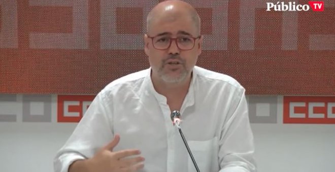 Unai Sordo (CCOO), sobre la subida del salario mínimo:  "La negociación está agotada, la pelota está en el tejado del Gobierno y de Pedro Sánchez"