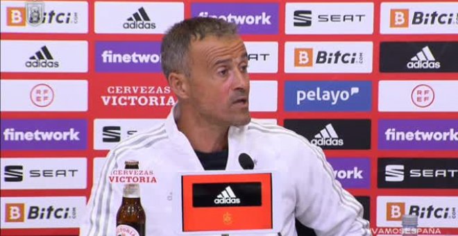 Luis Enrique sobre Gavi: "Quizá es antes de tiempo, pero igual juega de titular contra Italia"