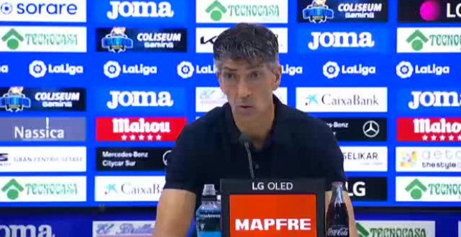 Alguacil sobre Michel: "Es un grandísimo entrenador y si tenéis paciencia, el Getafe va a ir para arriba"