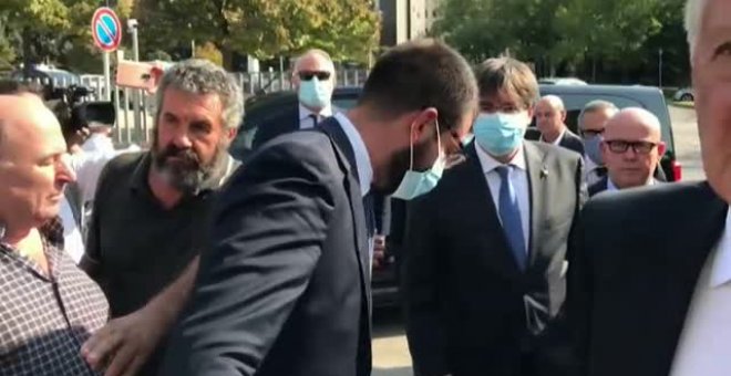 Carles Puigdemont llega al tribunal de Cerdeña