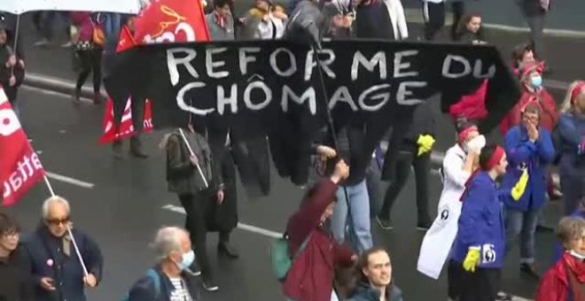 Los trabajadores franceses protestan por el coste de la vida y las reformas del Gobierno