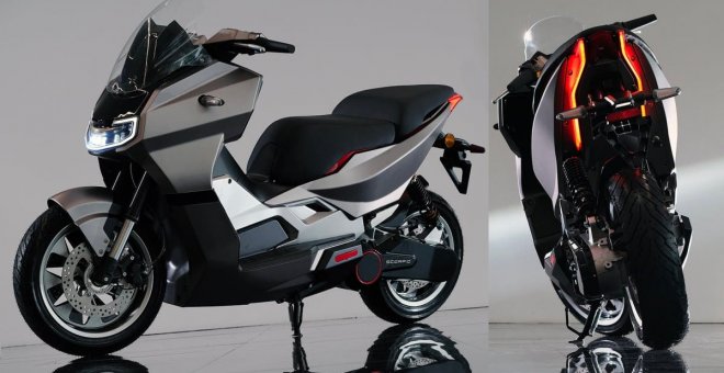 Este es el Scorpio X1, un scooter eléctrico con aires de maxiscooter que promete 200 km de autonomía