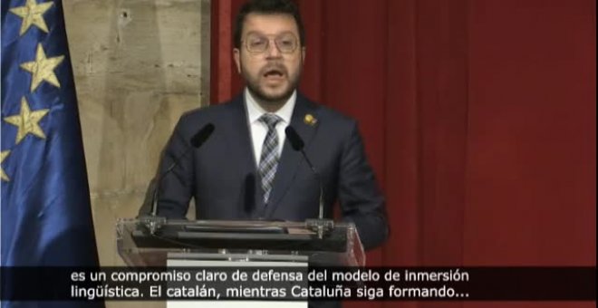 Aragonès reclama al Gobierno defender el catalán en las escuelas tras la decisión del Supremo sobre el castellano