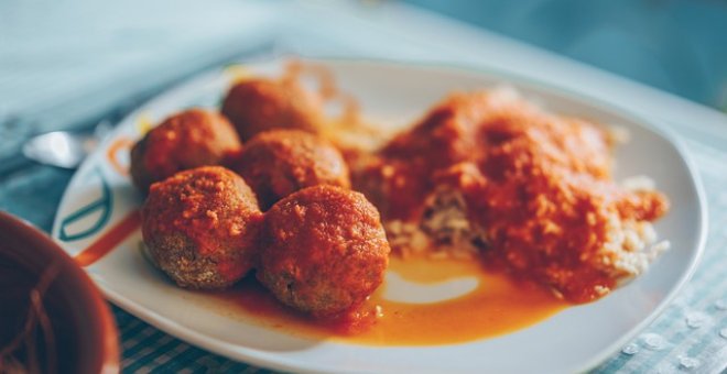 Pato confinado - Receta de albóndigas veganas