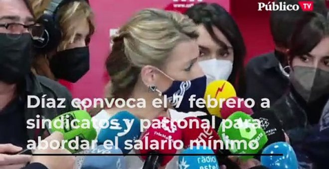 Díaz convoca el 7 febrero a sindicatos y patronal para abordar el salario mínimo