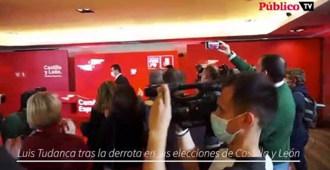 Luis Tudanca tras la derrota en las elecciones de Castilla y León