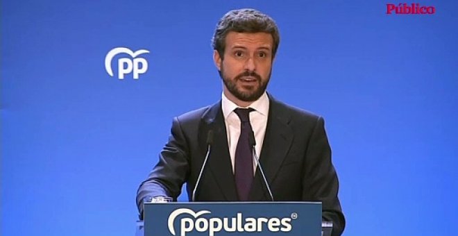 VÍDEO |Pablo Casado, ante su partido: "Siento que no merezco la reacción que he sufrido"