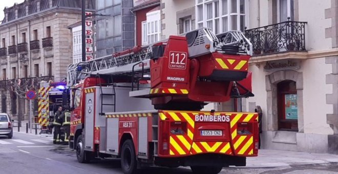 Extinguido el fuego de una chimenea en una vivienda de Reinosa