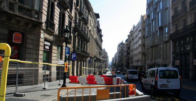 La justícia tomba el primer tram de les obres de pacificació de la via Laietana, ja acabades