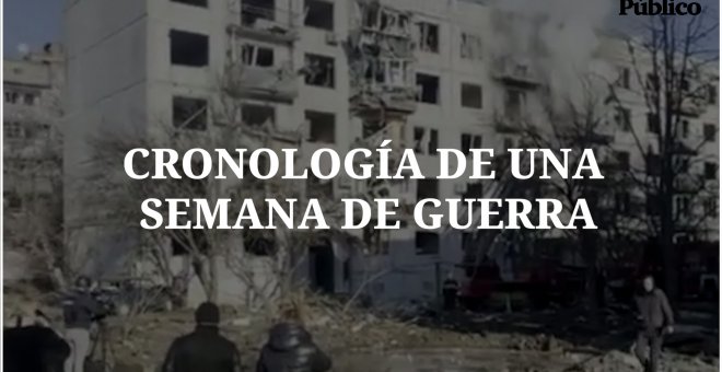 Cronología de una semana de la guerra en imágenes