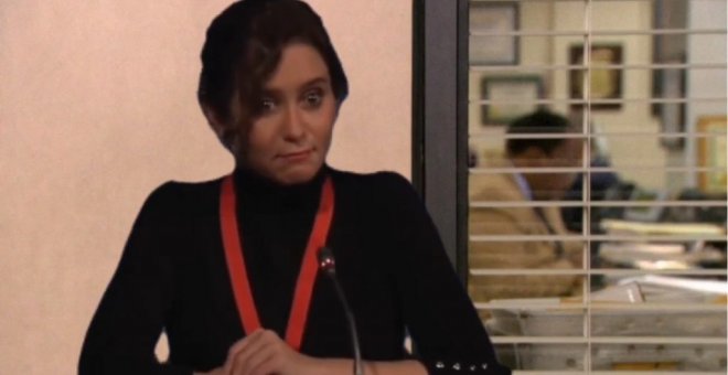 El 'crossover' definitivo entre Isabel Díaz Ayuso y 'The Office': "Queda tan bien que es perturbador"