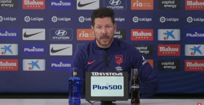 Simeone defiende el trabajo de Suárez y deja claro que sigue vigente pese a sus suplencias