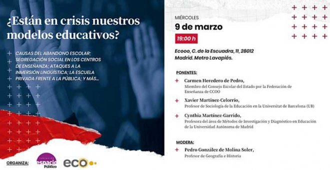 Debate sobre el presente y futuro de colegios, escuelas e institutos