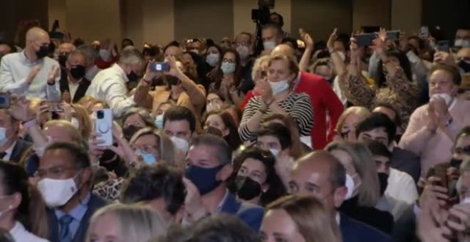 Lleno absoluto en el acto de Díaz Ayuso y Núñez Feijóo en Madrid