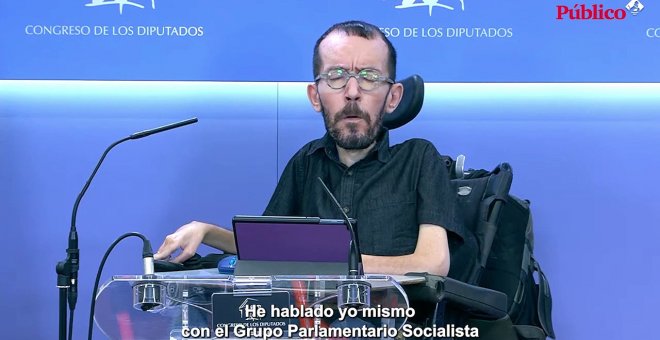 VÍDEO | Echenique afirma que Sánchez dará explicaciones sobre el Sáhara la próxima semana en el Congreso