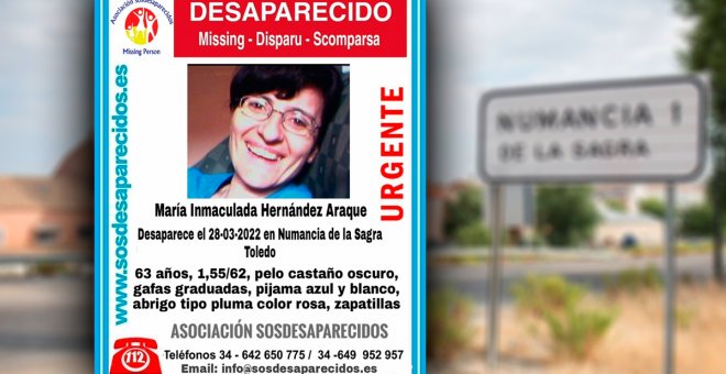 Numancia de la Sagra busca a Inmaculada, una de sus vecinas desaparecida desde el lunes