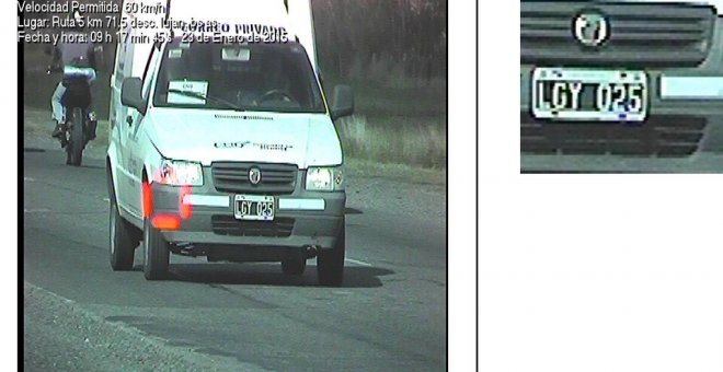 Identifican la camioneta que se usó para transportar unos carteles injuriosos contra Cristina Fernández de Kirchner